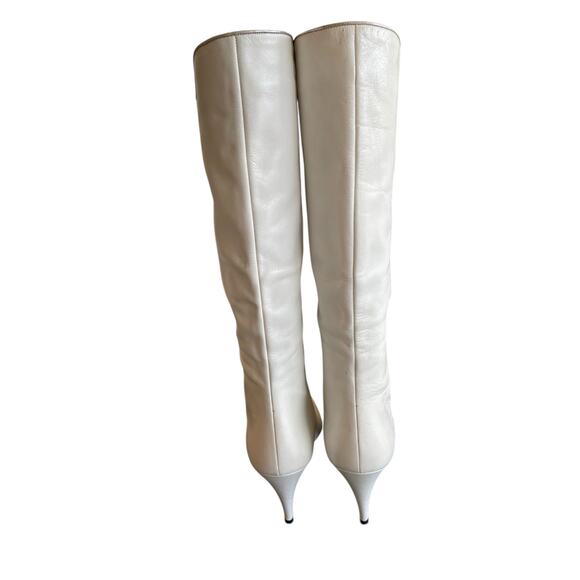 La Marca Glitter Heeled Boots Pointed Toe Western Cowgirl Made in Italy Size 7.5 - Picture 11 of 14